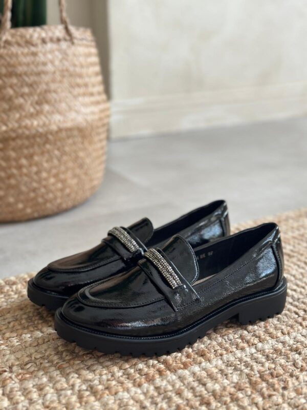 Wygodne Czarne Półbuty Feronii Black