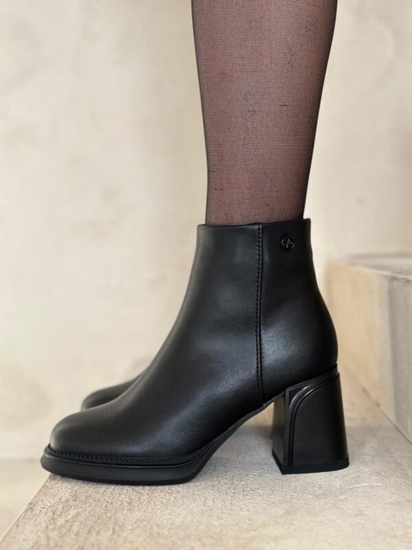 Botki Damskie Na Słupku Arsena Skóra Naturalna