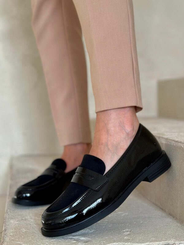 Czarne Mokasyny Na Płaskiej Podeszwie Luno Black